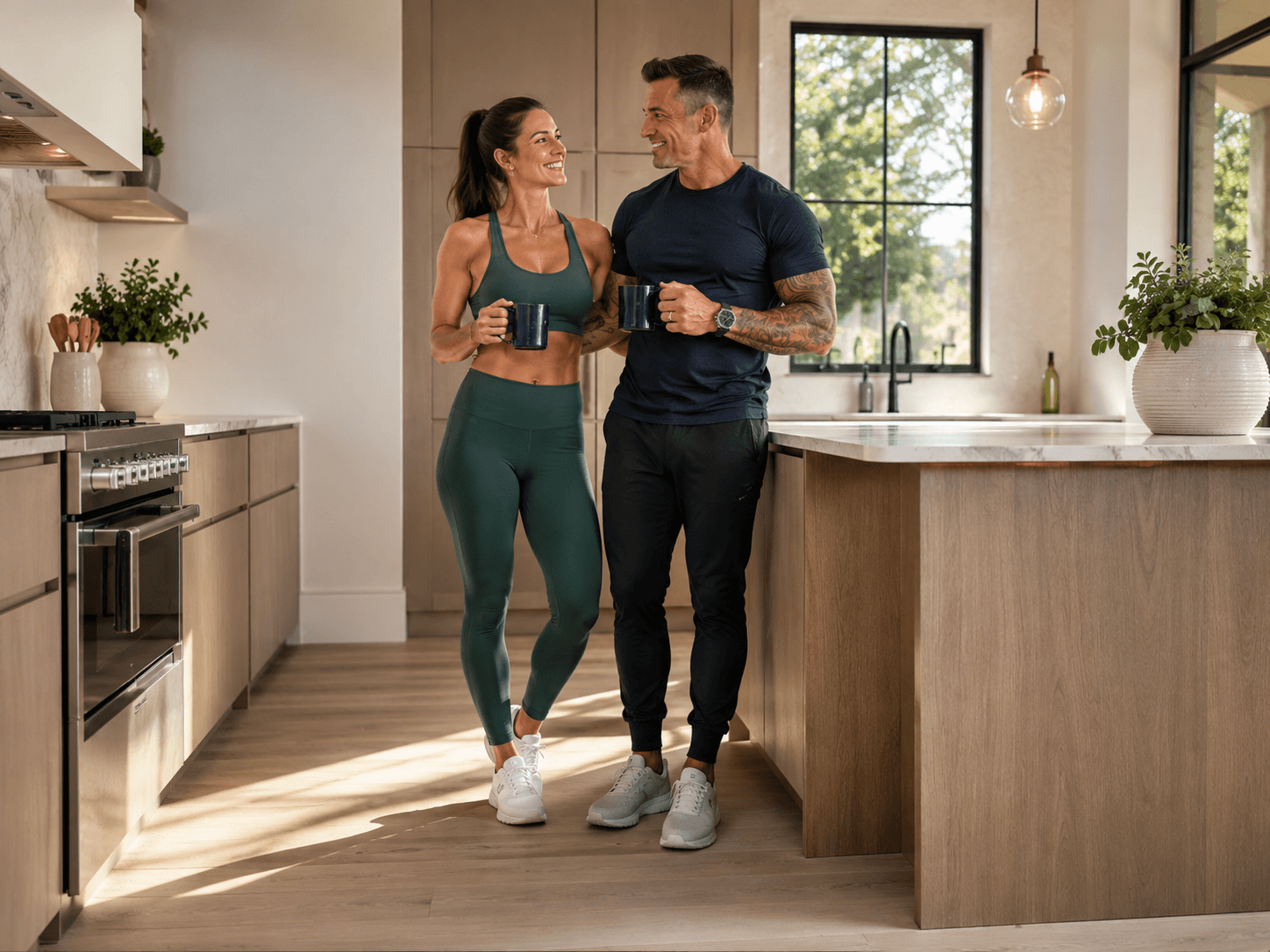 A couple training together — couples coaching
